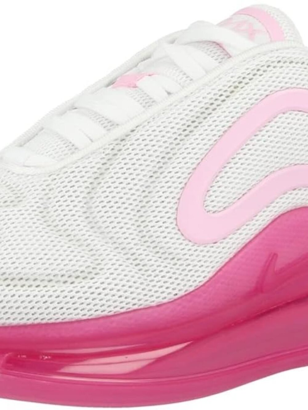 Nike Womens Air Max 720 White/Pink Rose-Laser Fuscia, Size 8.5W